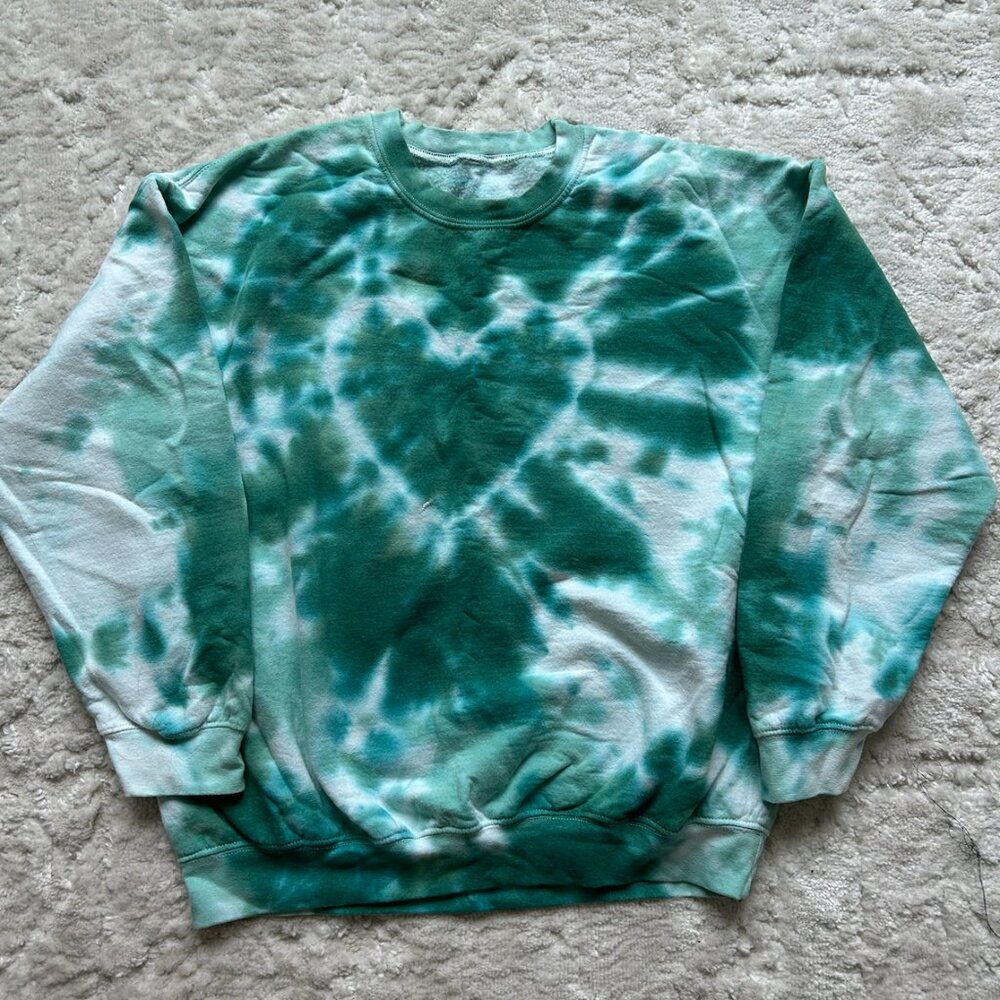 Urban Outfitters Tie Dye Heart Sweatshirt